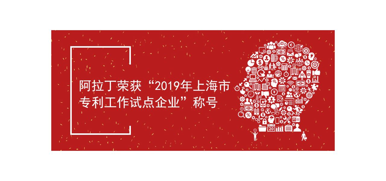 阿拉丁荣获“2019年上海市专利工作试点企业”称号