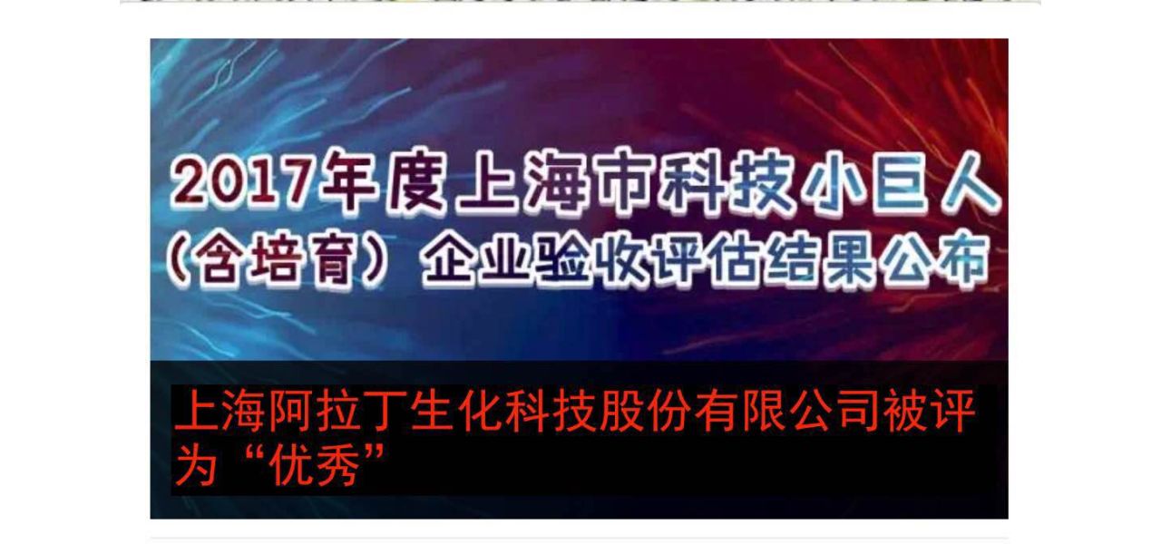 2017年度科技小巨人验收评估结果出炉，阿拉丁公司被评为“优秀”