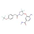 6-Amino-5-((1S)-2,2-difluoro-4-(2-(4-(trifluoromethoxy)phenyl)acetyl)cyclopentyloxy)-N-methylnicotinamide