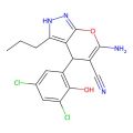 6-Amino-4-(3,5-dichloro-2-hydroxyphenyl)-3-propyl-2,4-dihydropyrano[2,3-c]pyrazole-5-carbonitrile