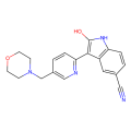 2-羟基-3-[5-[(吗啉-4-基)甲基]吡啶-2-基]-1H-吲哚-5-甲腈(AZD1080)