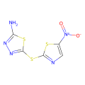 2-氨基-5-[(5-硝基-2-噻唑基)硫代]-1,3,4-噻二唑