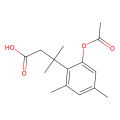 3-(2-Acet氧基-4,6-二甲基苯基)-3-甲基丁酸