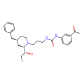 3-(3-acetylphenyl)-1-[3-[(2R,4S)-2-[(1S)-1-hydroxypropyl]-4-(phenylmethyl)piperidin-1-yl]propyl]urea
