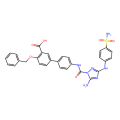 5-[4-[[5-amino-3-(4-sulfamoylanilino)-1,2,4-triazole-1-carbonyl]amino]phenyl]-2-phenylmethoxybenzoic acid