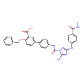 4′-(5-Amino-3-((4-(methylcarbamoyl)phenyl)amino)-1H-1,2,4-triazole-1-carboxamido)-4-(benzyloxy)-[1,1′-biphenyl]-3-carboxylic acid