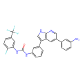 1-[3-[5-(3-aminophenyl)-1H-pyrrolo[2,3-b]pyridin-3-yl]phenyl]-3-[2-fluoro-5-(trifluoromethyl)phenyl]urea
