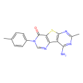 13-amino-11-methyl-5-(4-methylphenyl)-8-thia-3,5,10,12-tetraazatricyclo[7.4.0.0^{2,7}]trideca-1(13),2(7),3,9,11-pentaen-6-one