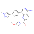 [5-amino-8-[4-(1-methylpyrazol-4-yl)phenyl]-1,6-naphthyridin-2-yl]-(3-methoxyazetidin-1-yl)methanone