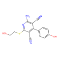 2-Amino-6-(2-hydroxy-ethylsulfanyl)-4-(4-hydroxy-phenyl)-pyridine-3,5-dicarbonitrile