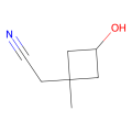 2-(3-hydroxy-1-methylcyclobutyl)acetonitrile