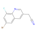 2-(6-bromo-8-fluoro-3-quinolyl)acetonitrile