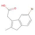 2-(6-bromo-2-methyl-3H-inden-1-yl)acetic acid