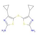 5-[(2-Amino-4-cyclopropyl-1,3-thiazol-5-yl)sulfanyl]-4-cyclopropyl-1,3-thiazol-2-amine
