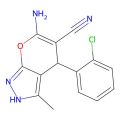 6-Amino-4-(2-chlorophenyl)-3-methyl-2,4-dihydropyrano[2,3-c]pyrazole-5-carbonitrile