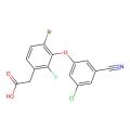 2-[4-bromo-3-(3-chloro-5-cyano-phenoxy)-2-fluoro-phenyl]acetic acid