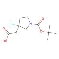 2-{1-[(tert-butoxy)carbonyl]-3-fluoropyrrolidin-3-yl}acetic acid