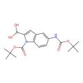 (1-(叔丁氧羰基)-5-((叔丁氧羰基)-氨基)-1H-吲哚-2-基)硼酸