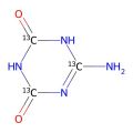 6-Amino(~13~C_3_)-1,3,5-triazine-2,4(1H,3H)-dione