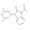 1-acetyl-3-(2,6-dimethyl-4H-pyran-4-ylidene)-1,3-dihydro-2H-indol-2-one
