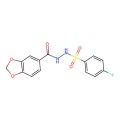 1,3-Benzodioxole-5-carboxylic acid, 2-((4-fluorophenyl)sulfonyl)hydrazide
