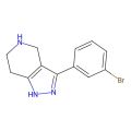 3-(3-Bromophenyl)-4,5,6,7-tetrahydro-2H-pyrazolo(4,3-c)pyridine