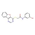 2-([1]benzofuro[3,2-d]pyrimidin-4-ylsulfanyl)-N-(3-hydroxyphenyl)acetamide