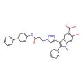 3-{1-[3-(biphenyl-4-ylamino)-3-oxopropyl]-1H-1,2,3-triazol-4-yl}-6-hydroxy-1-methyl-2-phenyl-1H-indole-5-carboxylic acid
