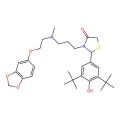 3-[3-[2-(1,3-Benzodioxol-5-yloxy)ethyl-methylamino]propyl]-2-(3,5-ditert-butyl-4-hydroxyphenyl)-1,3-thiazolidin-4-one