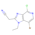 2-{7-溴-4-氯-1-乙基-1H-咪唑并[4,5-c]吡啶-2-基}乙腈