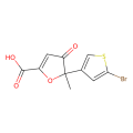 (+)-5-(5-bromothiophen-3-yl)-5-methyl-4-oxo-4,5-dihydro-furan-2-carboxylic acid