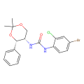 3-(4-bromo-2-chlorophenyl)-1-[(4S,5S)-2,2-dimethyl-4-phenyl-1,3-dioxan-5-yl]urea