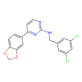 4-(1,3-benzodioxol-5-yl)-N-[(3,5-dichlorophenyl)methyl]pyrimidin-2-amine