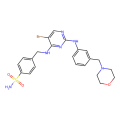 4-[[[5-bromo-2-[3-(morpholin-4-ylmethyl)anilino]pyrimidin-4-yl]amino]methyl]benzenesulfonamide