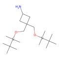 3,3-bis({[(tert-butyldimethylsilyl)oxy]methyl})cyclobutan-1-amine