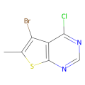 5-bromo-4-chloro-6-methylthieno[2,3-d]pyrimidine