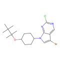 5-bromo-7-[trans-4-(tert-butyldimethylsilanyloxy)cyclohexyl]-2-chloro-7h-pyrrolo[2,3-d]pyrimidine