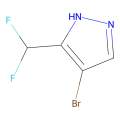 4-bromo-5-(difluoromethyl)-1H-pyrazole