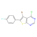 5-bromo-4-chloro-6-(4-fluorophenyl)thieno[2,3-d]pyrimidine