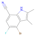 4-bromo-5-fluoro-2,3-dimethyl-1H-indole-7-carbonitrile