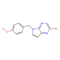 2-bromo-5-[(4-methoxyphenyl)methyl]-5H-pyrrolo[2,3-b]pyrazine