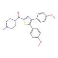 [4,5-Bis(4-methoxyphenyl)-2-thiazolyl]-(4-methyl-1-piperazinyl)methanone