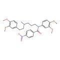 Benzamide, N-(3,4-dimethoxyphenyl)-N-(3-((2-(3,4-dimethoxyphenyl)ethyl)methylamino)propyl)-4-nitro-