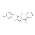 3-({4-[(4-bromophenyl)thio]-3,5-dimethyl-1H-pyrazol-1-yl}carbonyl)pyridine