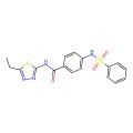 4-(benzenesulfonamido)-N-(5-ethyl-1,3,4-thiadiazol-2-yl)benzamide