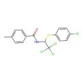 Benzamide, 4-methyl-N-[2,2,2-trichloro-1-[(4-chlorophenyl)thio]ethyl]-