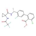 (1,1'-Biphenyl)-2-carboxylic acid, 3-chloro-3'-fluoro-4'-((1R)-1-(((1-((trifluoroacetyl)amino)cyclopropyl)carbonyl)amino)ethyl)-, methyl ester