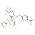 Benzoic acid, 4-(((2,3-dihydro-6-((2-methylpropyl)(2-thiazolylsulfonyl)amino)-1H-inden-5-yl)oxy)methyl)-3-methyl-