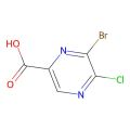 6-bromo-5-chloro-pyrazine-2-carboxylic acid