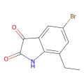 5-溴-7-乙基吲哚啉-2,3-二酮